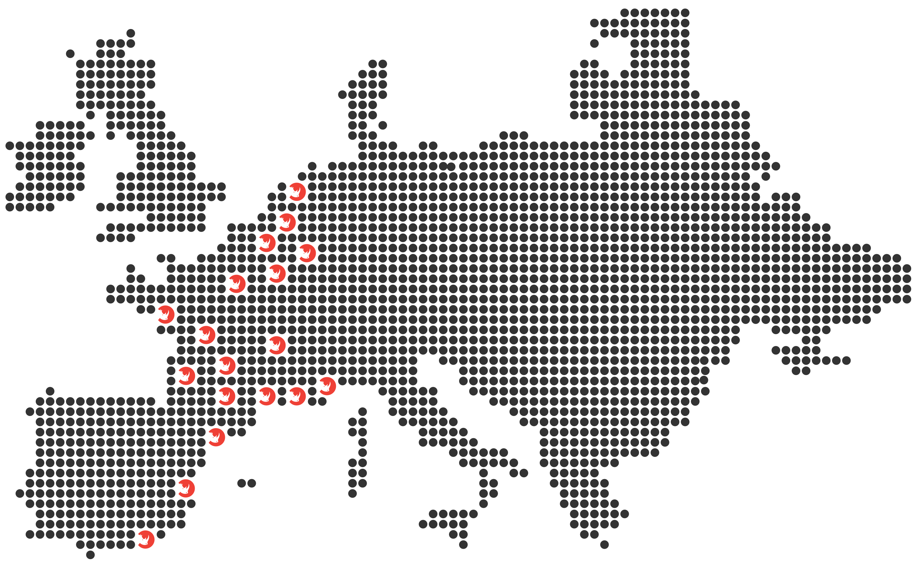 Carte centres de pose covering et signalétique Covering Care