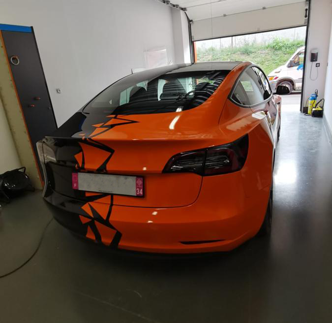 Changement de couleur de carrosserie Tesla