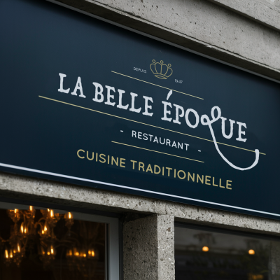 Enseigne pour restaurant