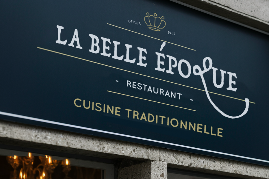 Enseigne pour restaurant