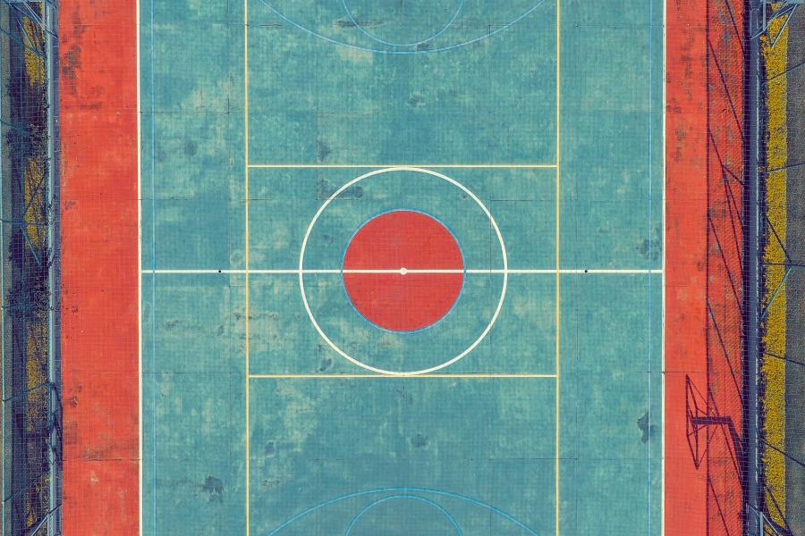 Personnalisation terrain de basket